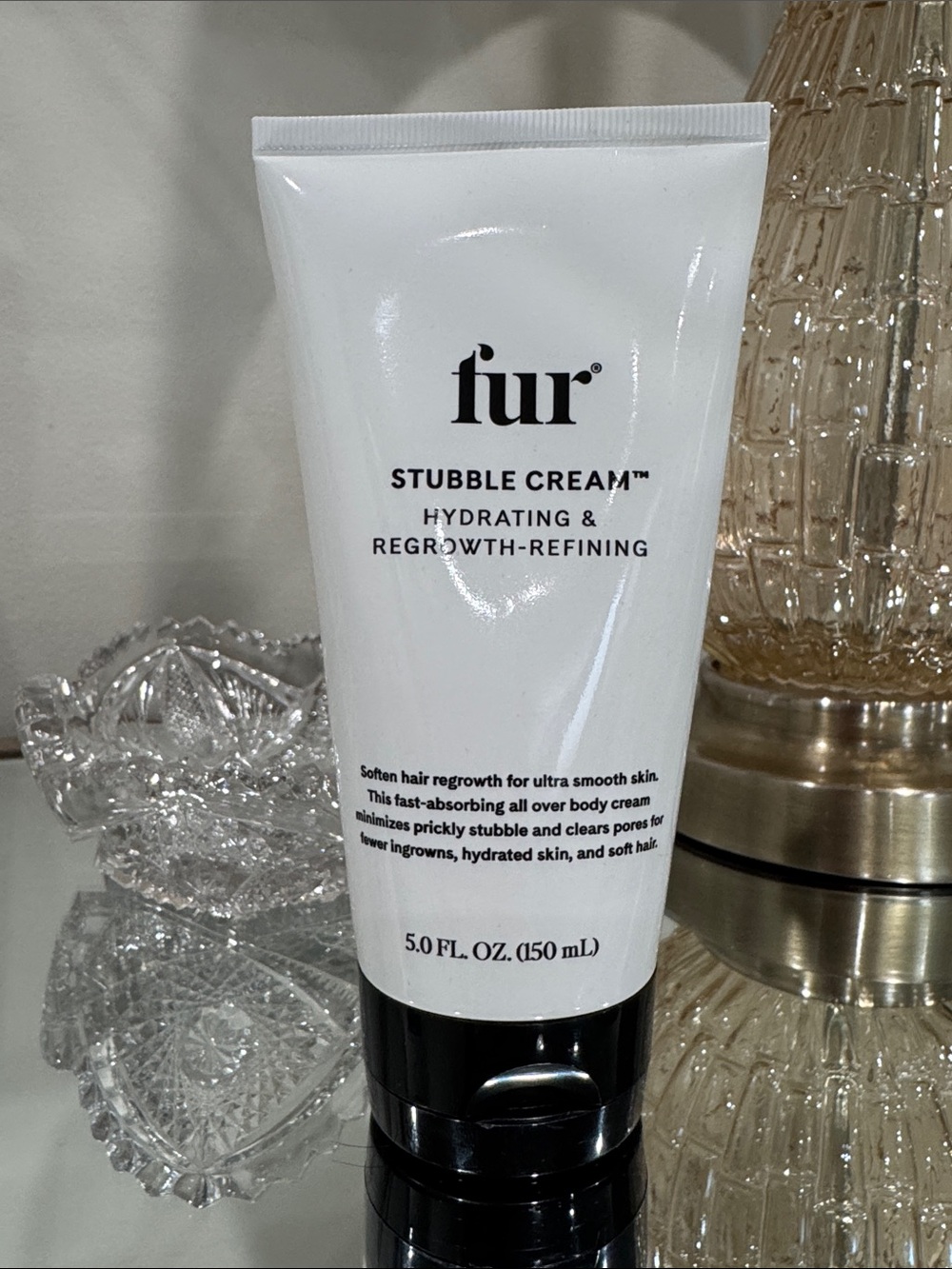 NEW fur Stubble Cream Hydrating & Regrowth Refining Skincare, Full Size 5 fl oz
